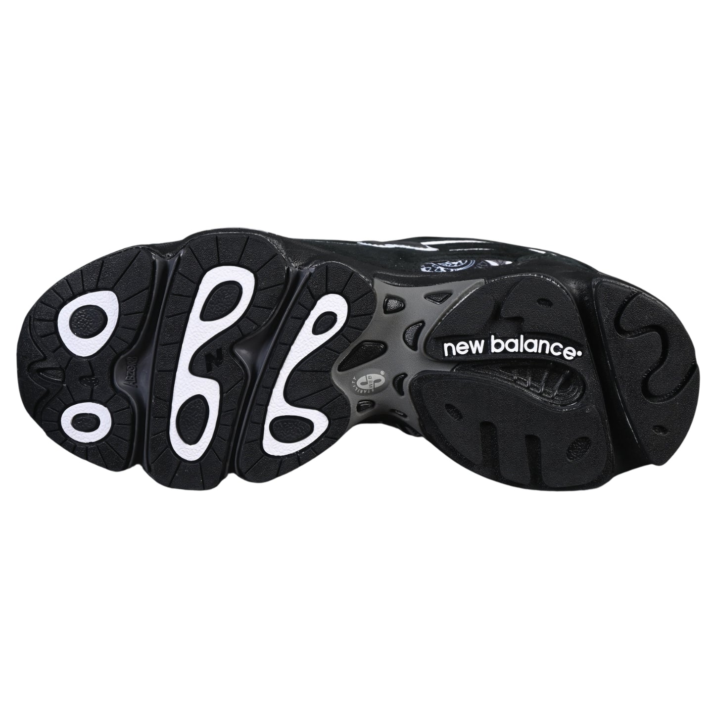 Tênis NB 1000 Camurça Preto detalhes Branco