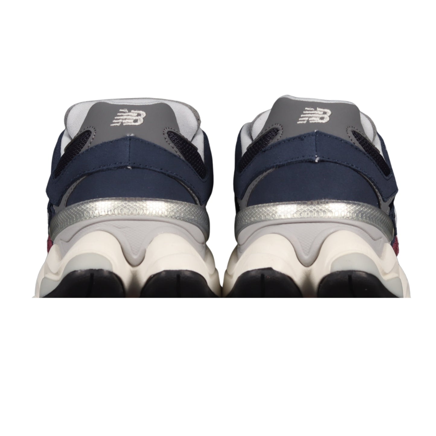 Tênis NB 9060 Camurça Vermelho com azul escuro e Off White