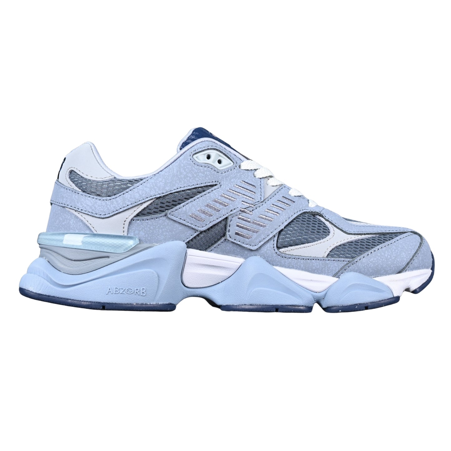 Tênis NB 9060 Azul com Azul claro e Detalhes no couro