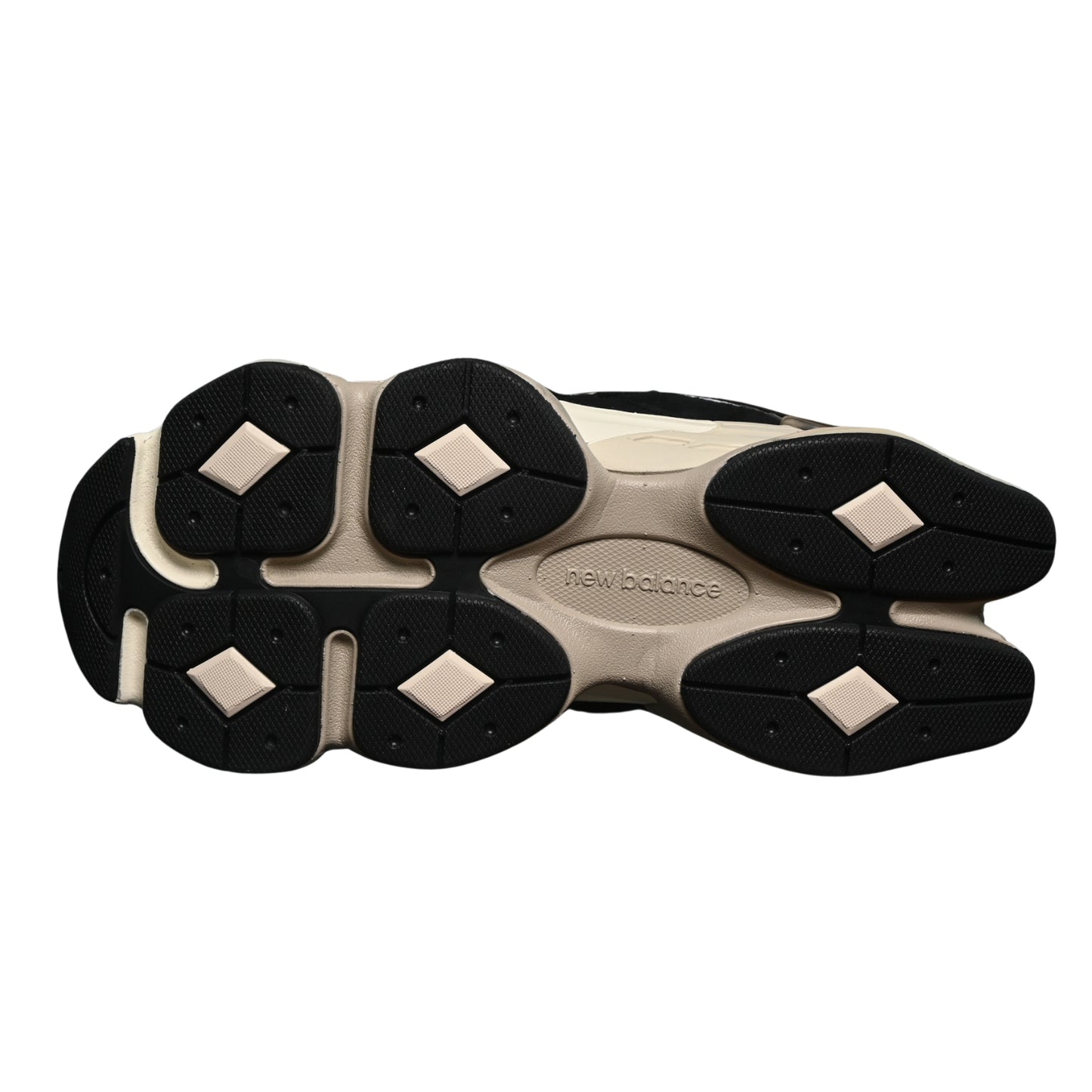 Tênis NB 9060 Preto com Branco e Bege