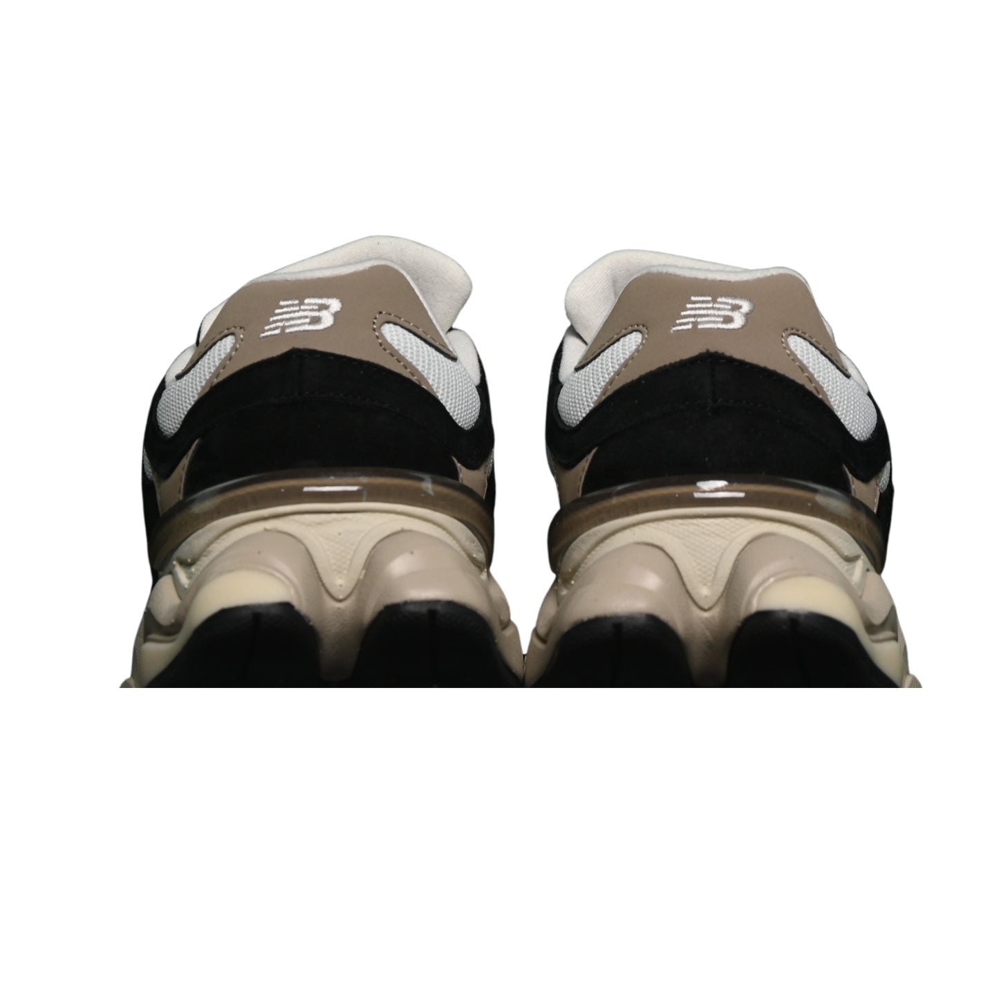 Tênis NB 9060 Preto com Branco e Bege