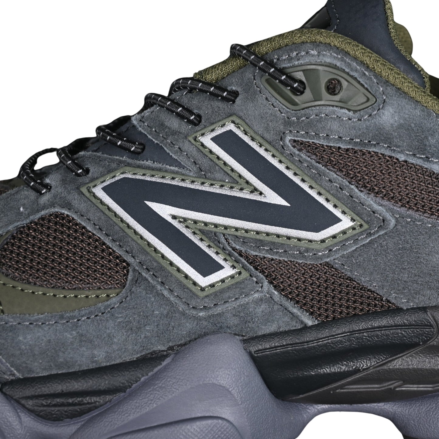 Tênis NB 9060 Camurça Azul com Verde Militar