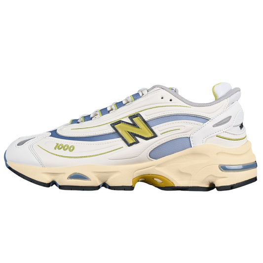Tênis NB 1000 Branco com Azul e Amarelo