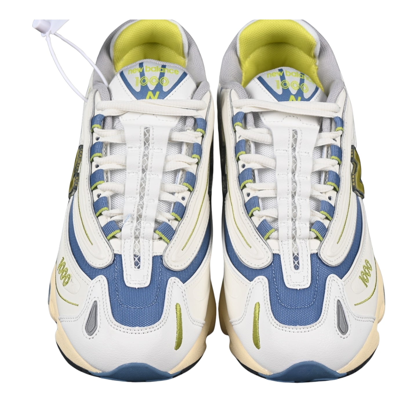 Tênis NB 1000 Branco com Azul e Amarelo