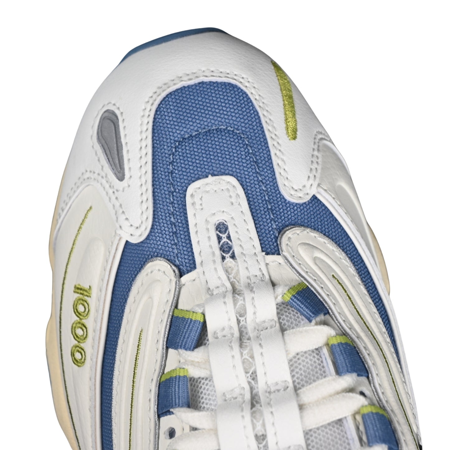Tênis NB 1000 Branco com Azul e Amarelo