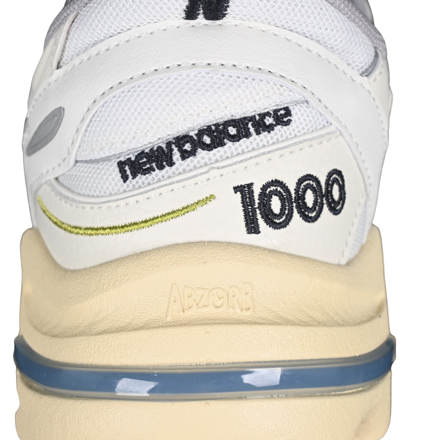 Tênis NB 1000 Branco com Azul e Amarelo