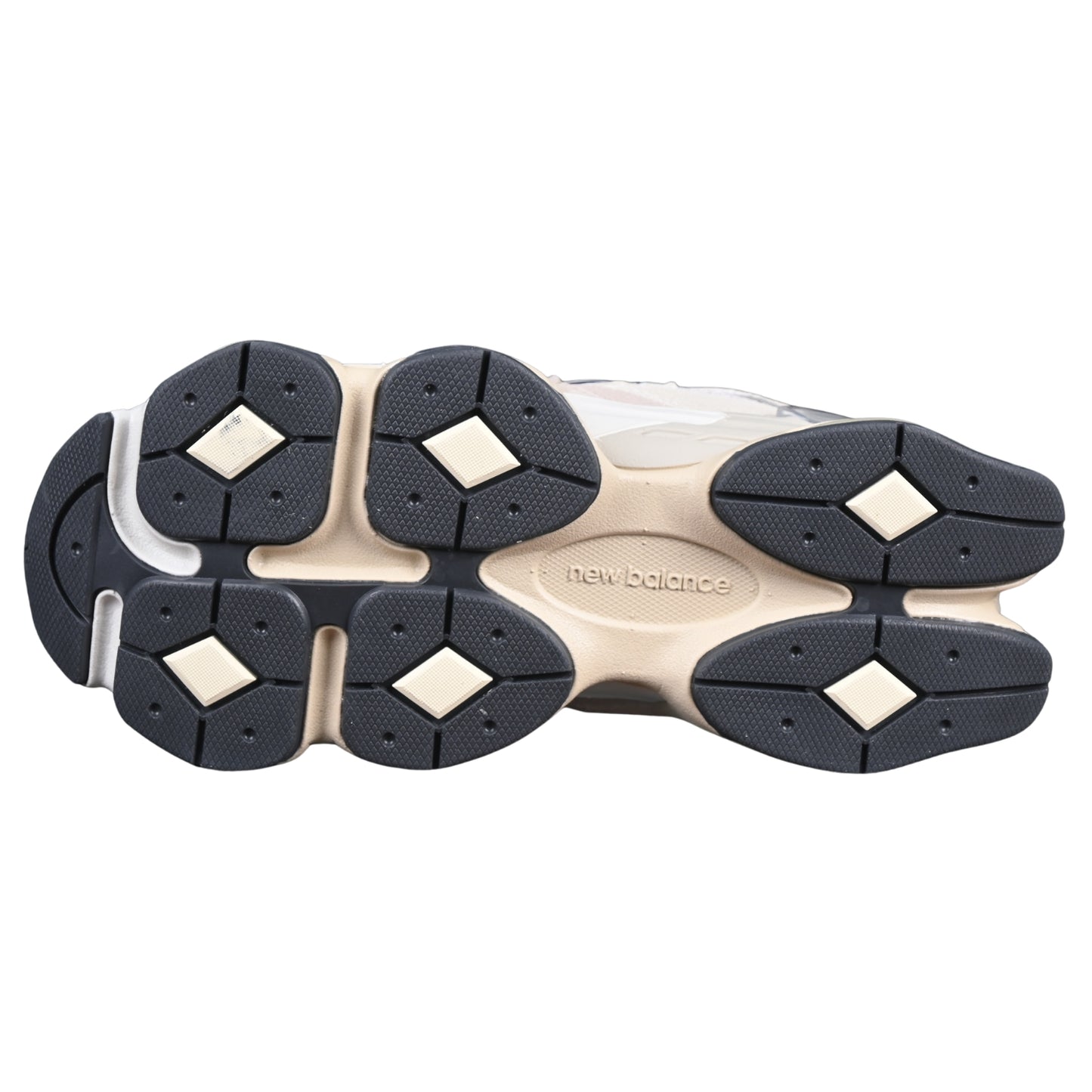 Tênis NB 9060 Camurça Bege Azul e Branco