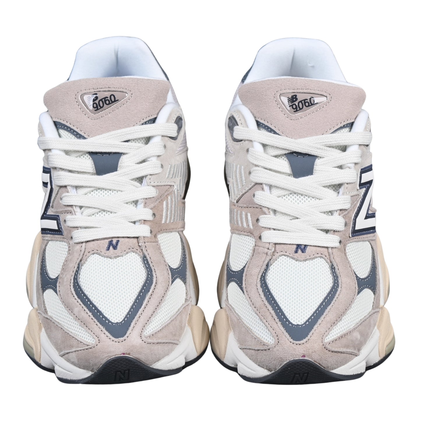 Tênis NB 9060 Camurça Bege Azul e Branco