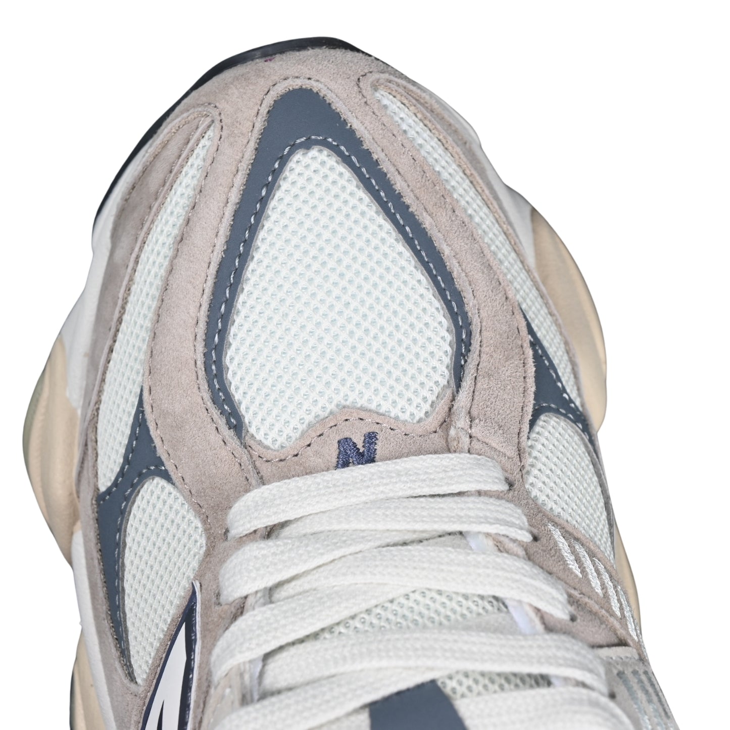 Tênis NB 9060 Camurça Bege Azul e Branco