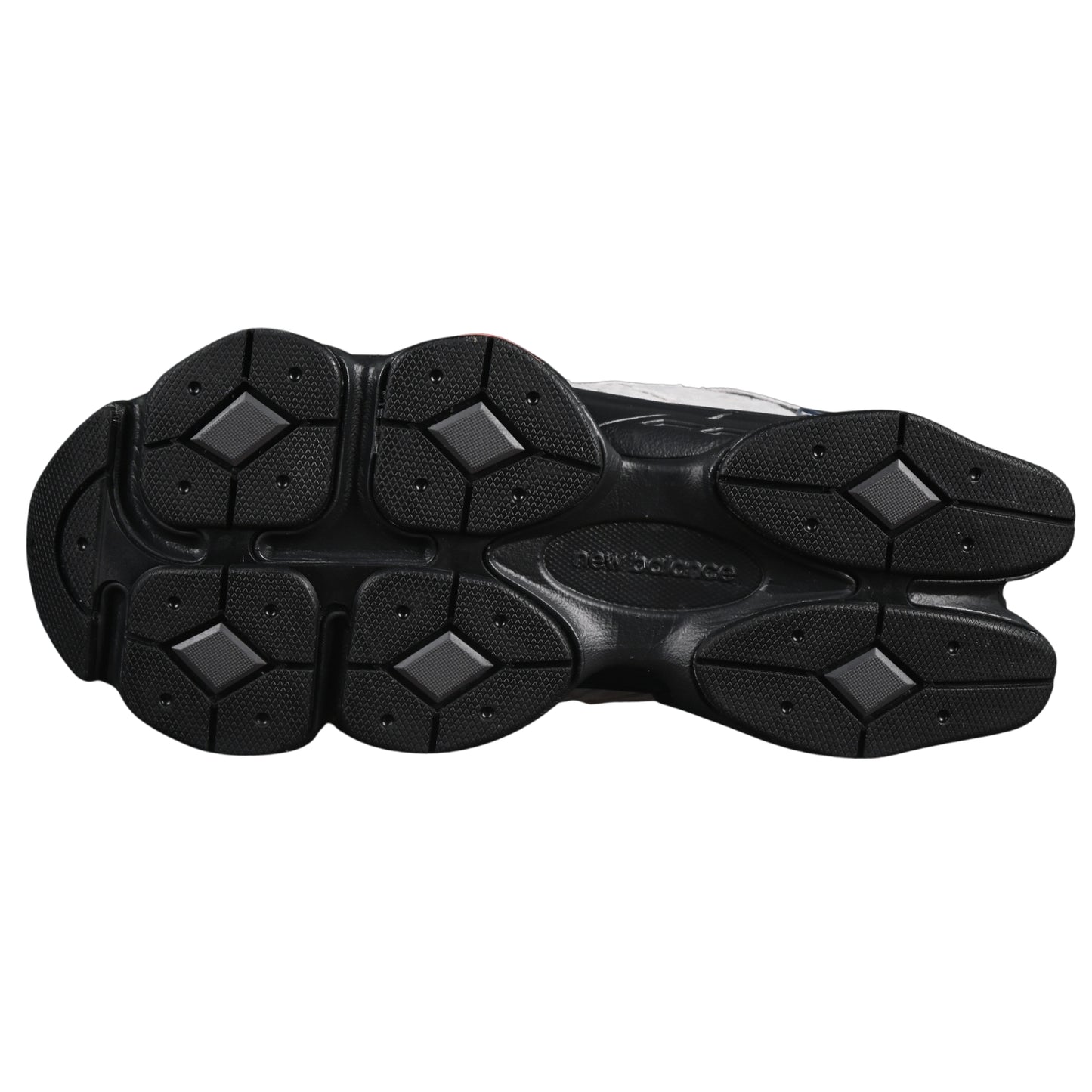 Tênis NB 9060 Camurça Cinza com Preto e Laranja