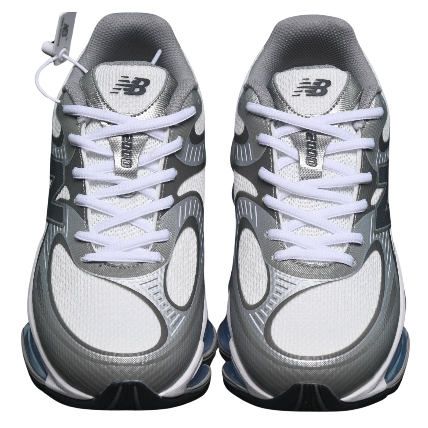 Tênis NB 2000 Branco com Cinza e Azul