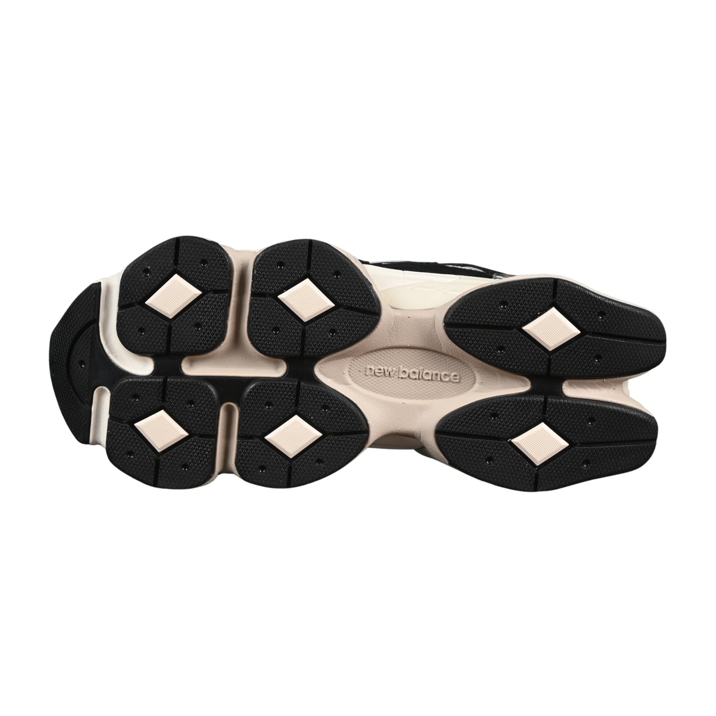 Tênis NB 9060 Camurça Preto Branco e bege