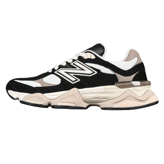 Tênis NB 9060 Camurça Preto Branco e bege
