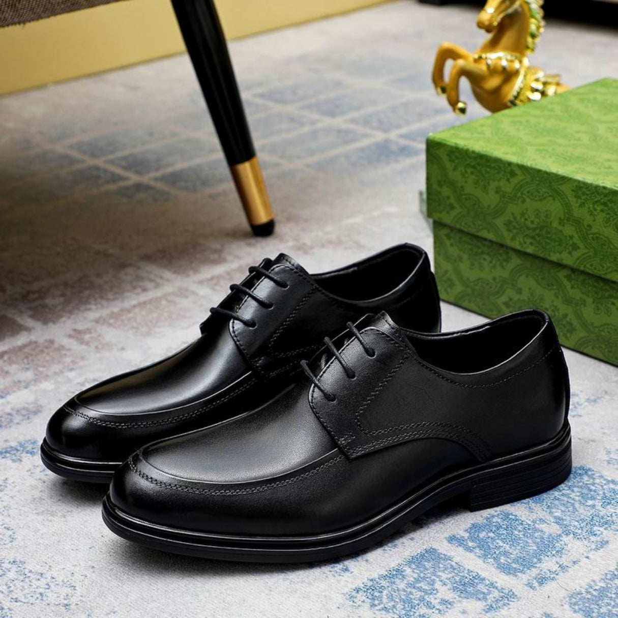 Sapato GG Social Couro Preto Modern