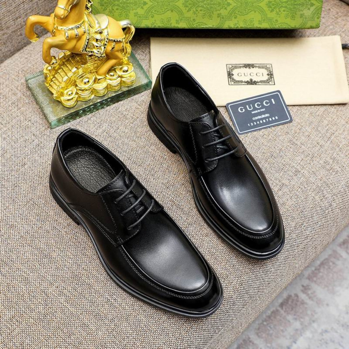 Sapato GG Social Couro Preto Modern