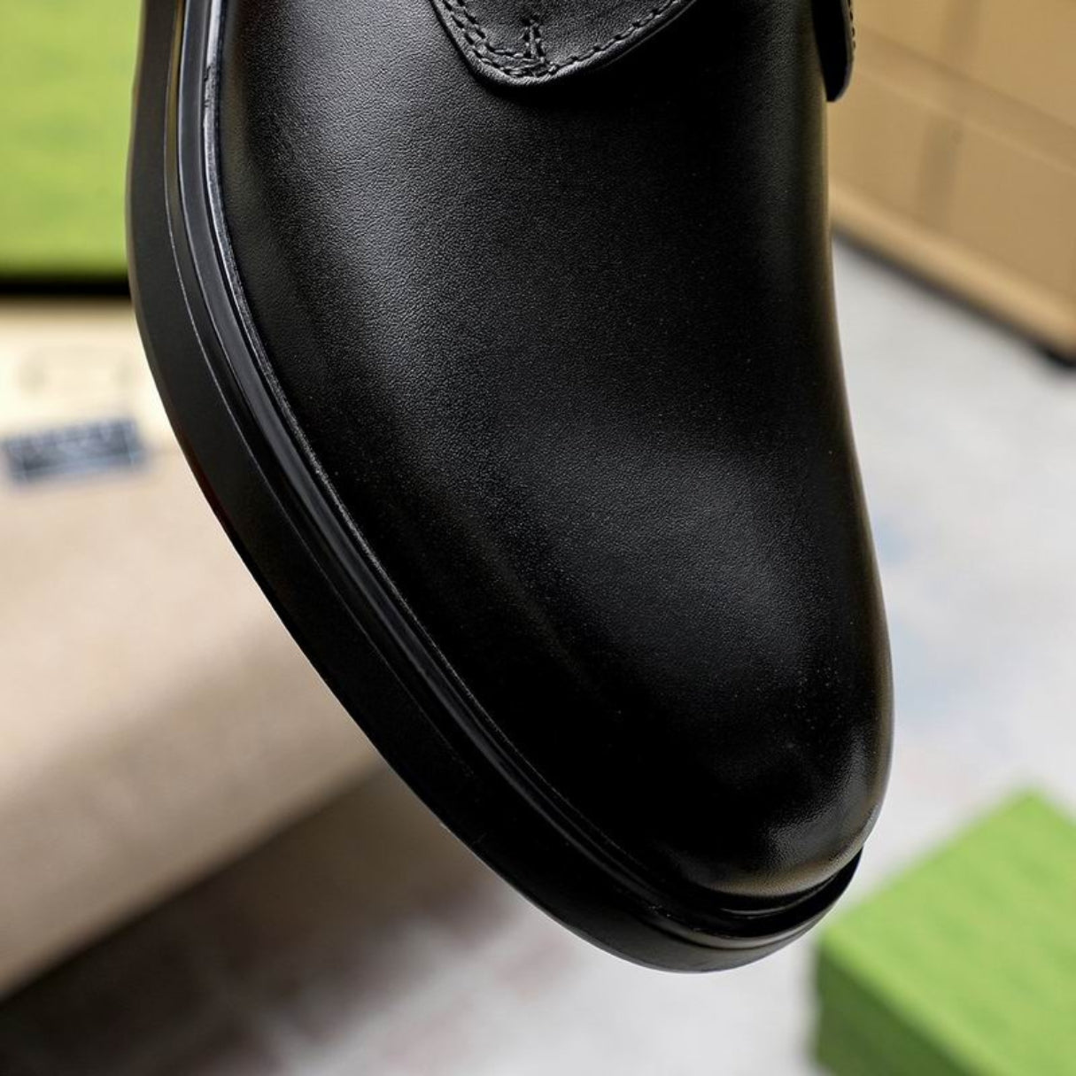 Sapato GG Social Couro Preto Robust