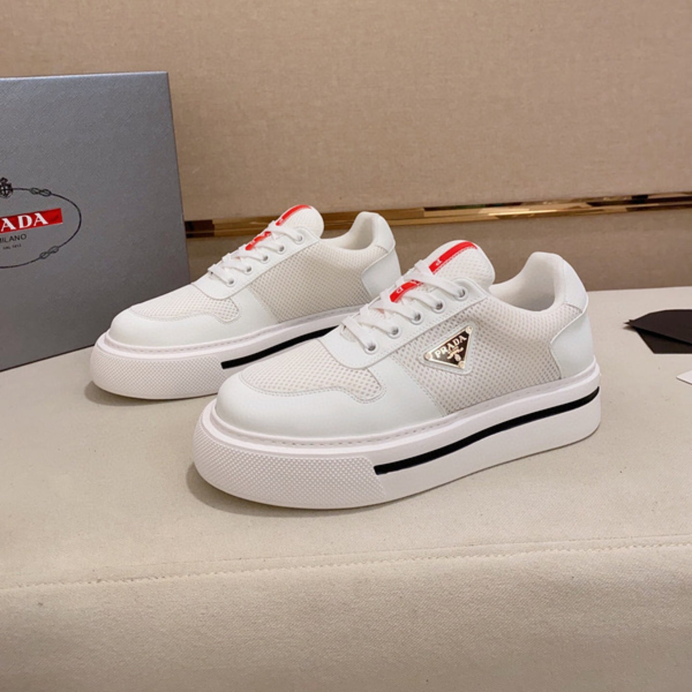 Tenis PD Branco com Listra