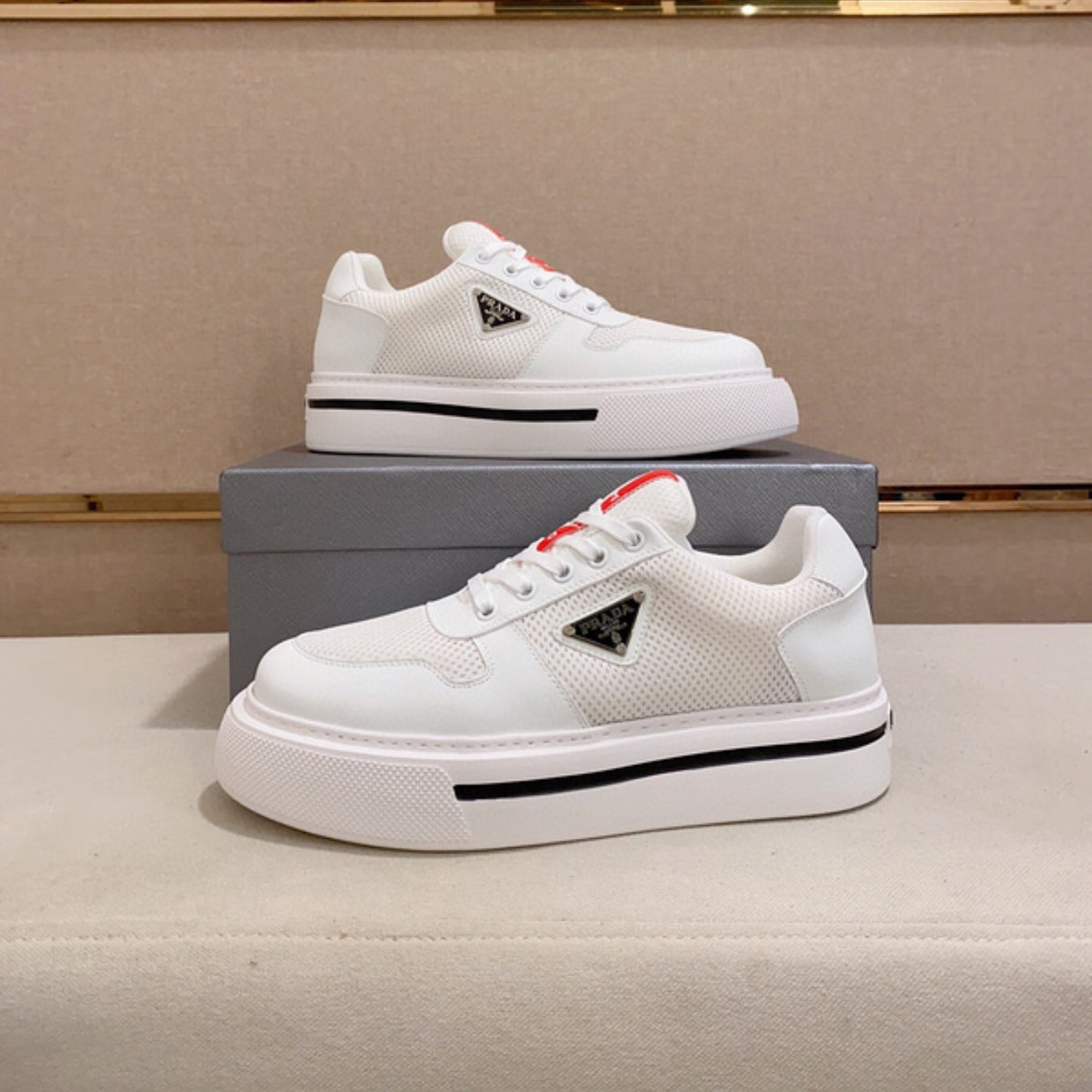 Tenis PD Branco com Listra