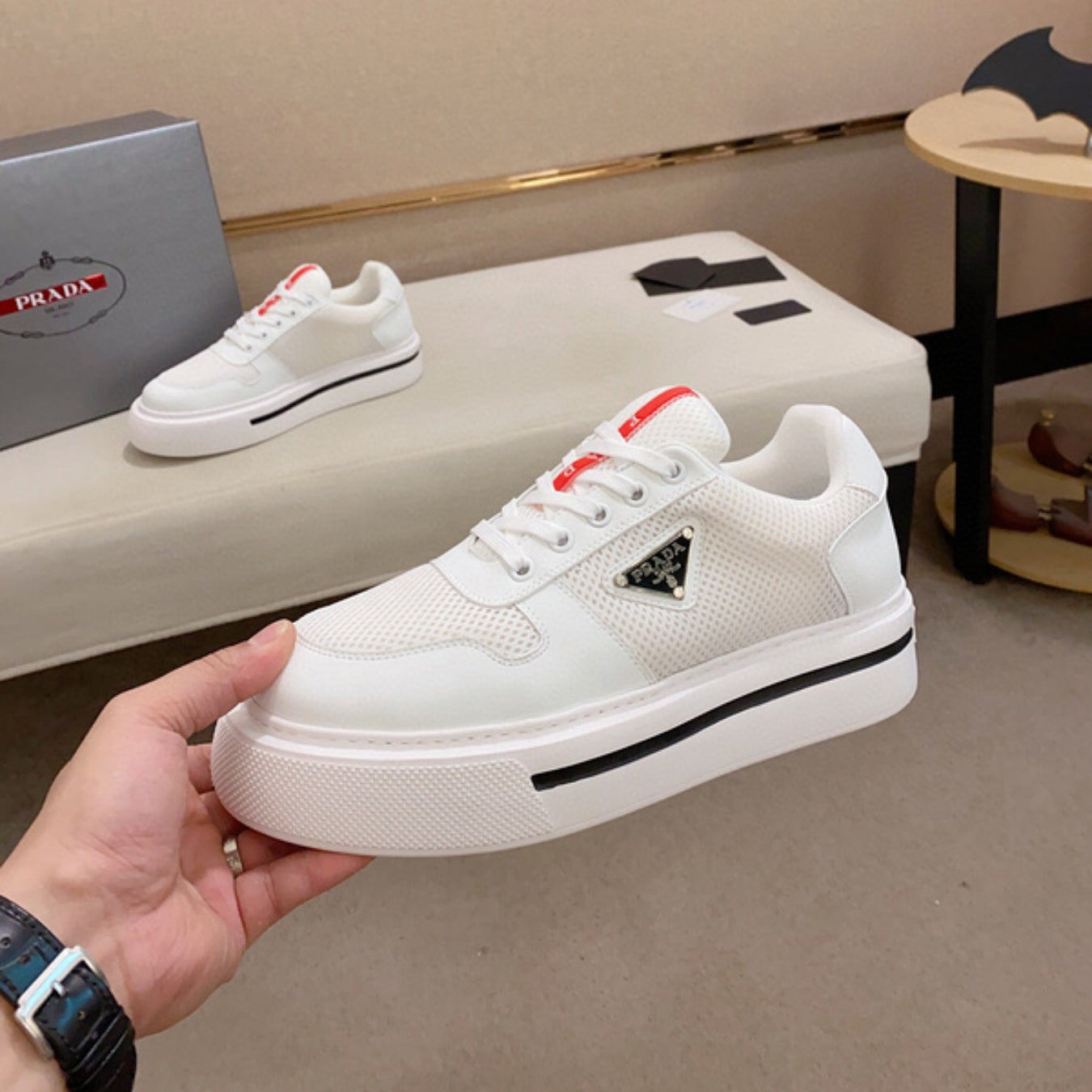Tenis PD Branco com Listra