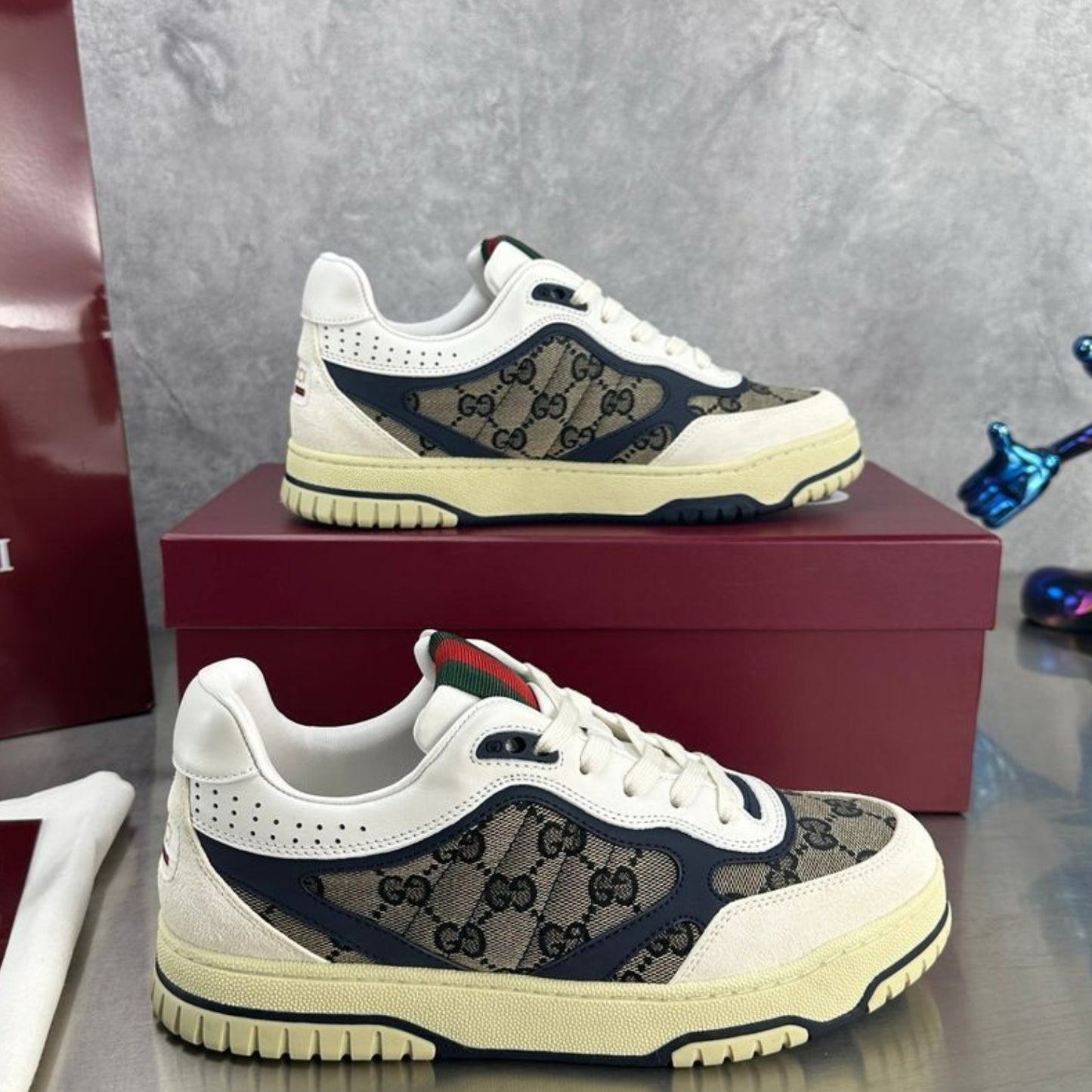Tenis GG Re-Web Azul