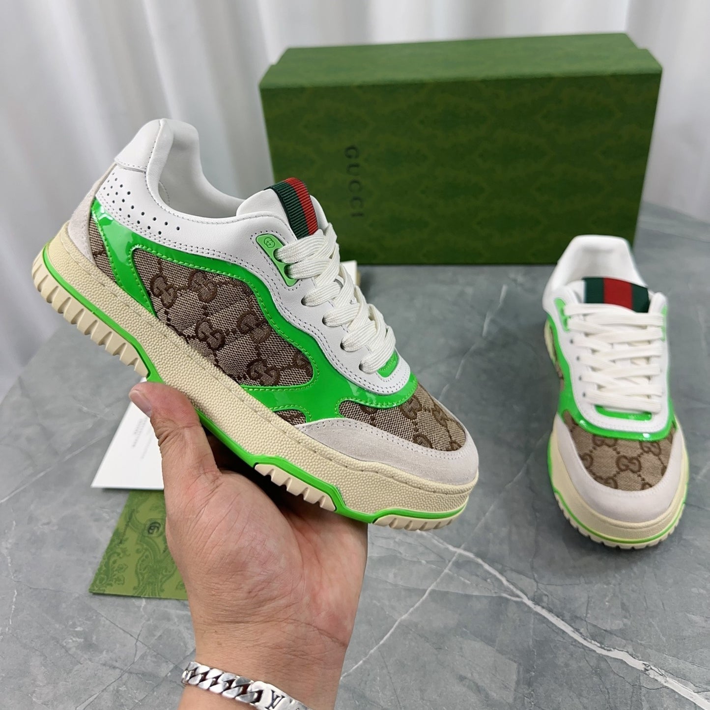 Tenis GG Re-Web Verde