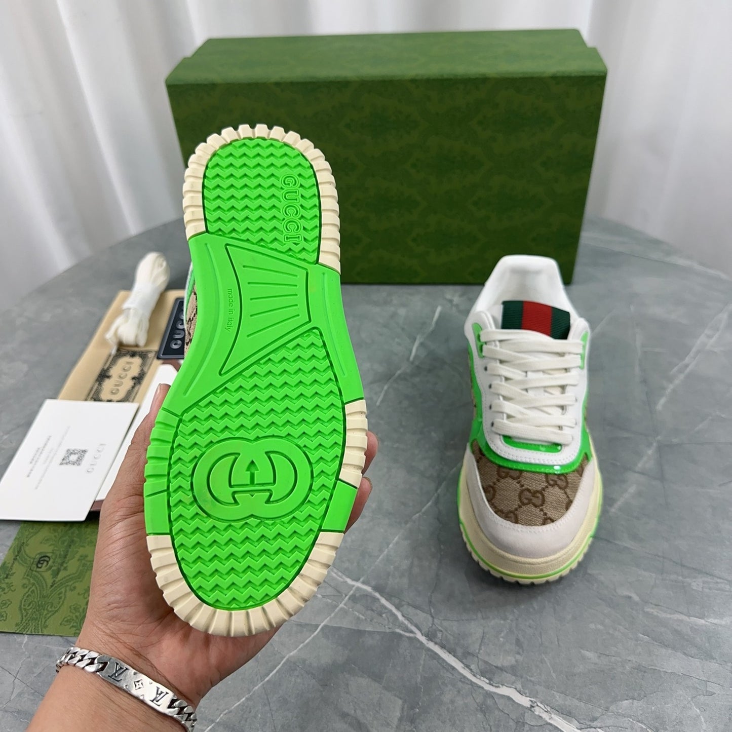 Tenis GG Re-Web Verde