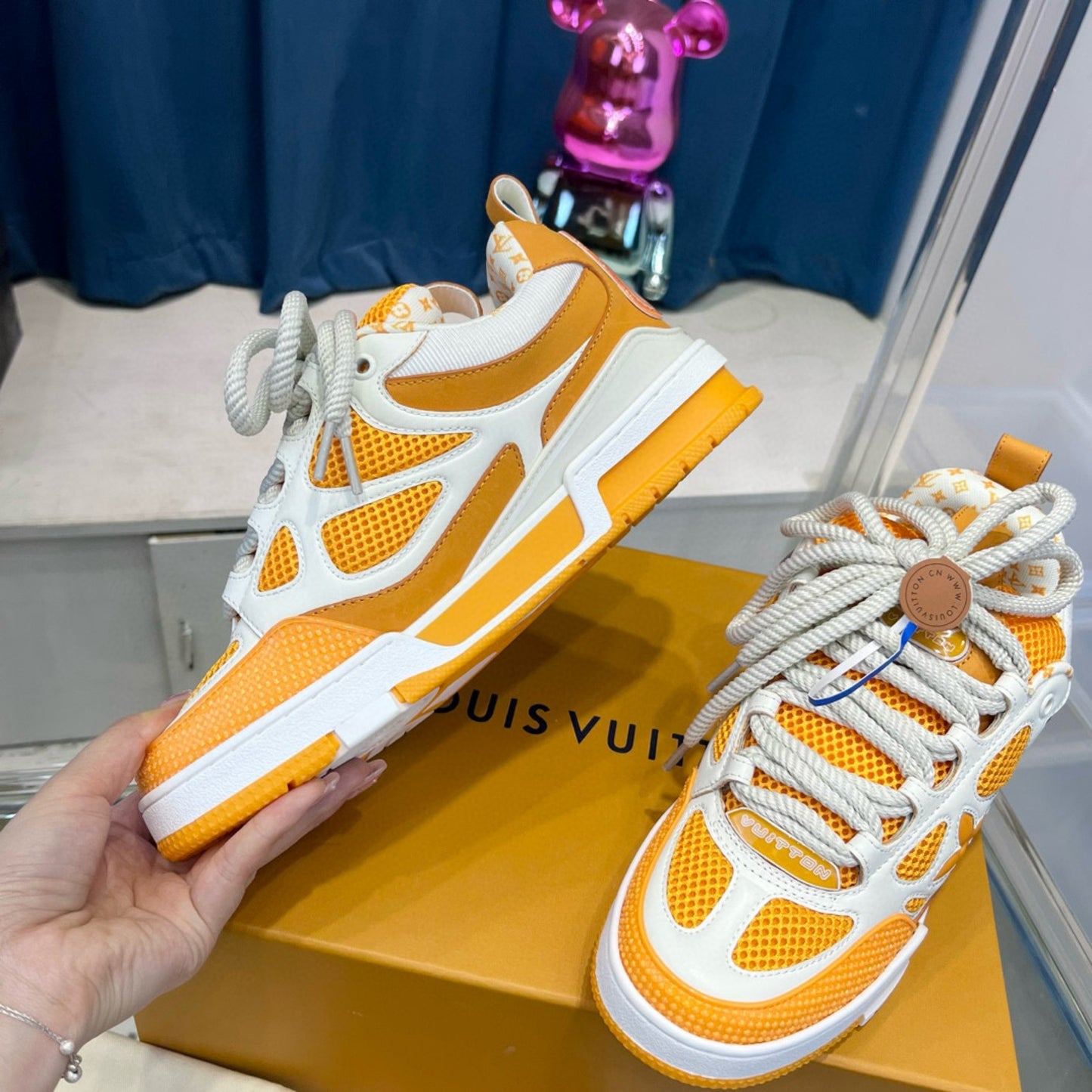 Tênis LV Skate Amarelo