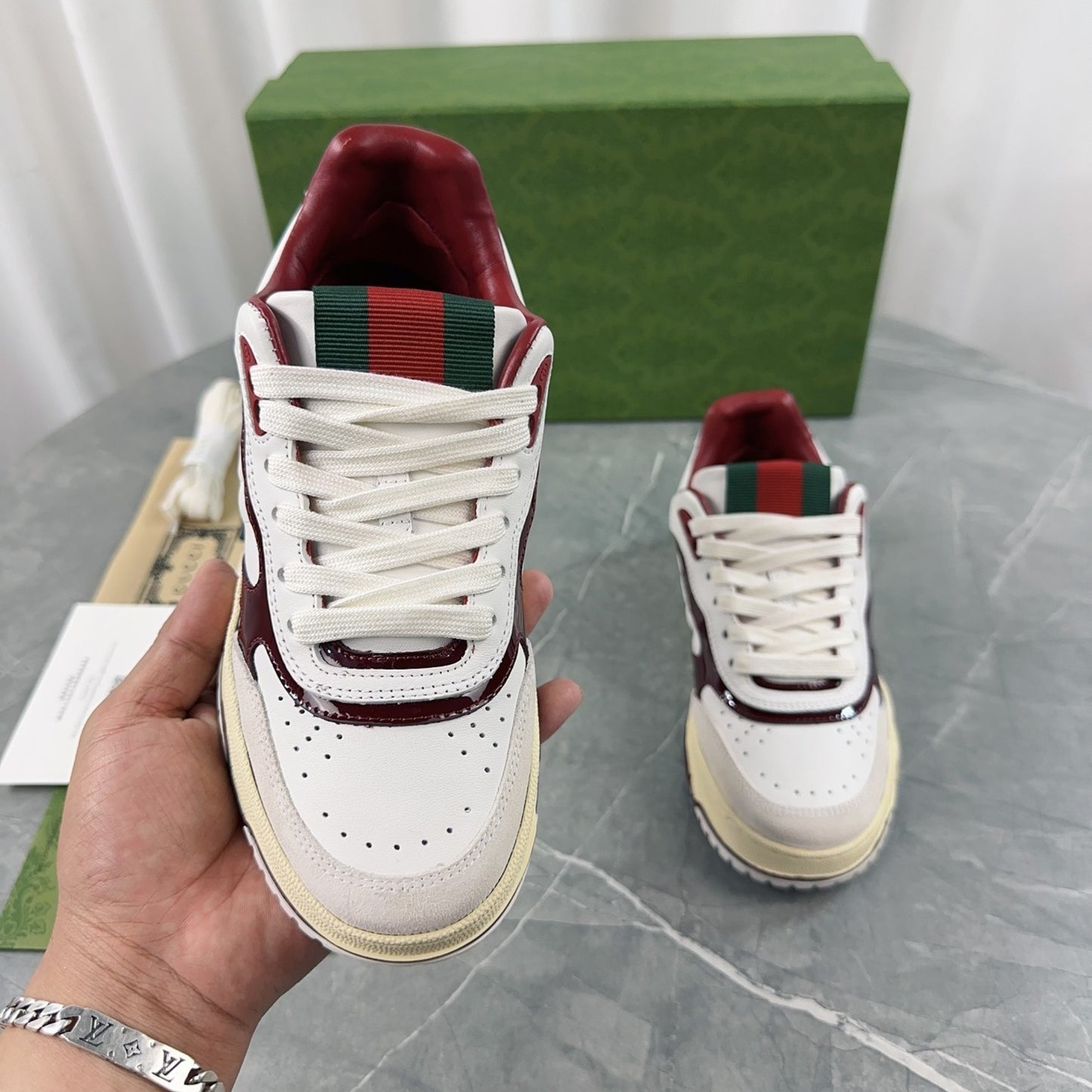 Tenis GG Re-Web Vinho