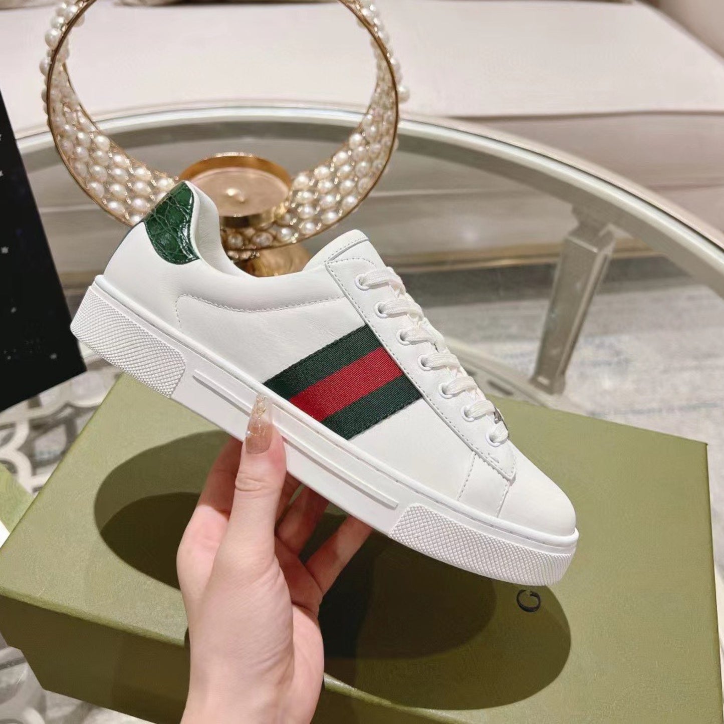 Tenis GG Ace Branco