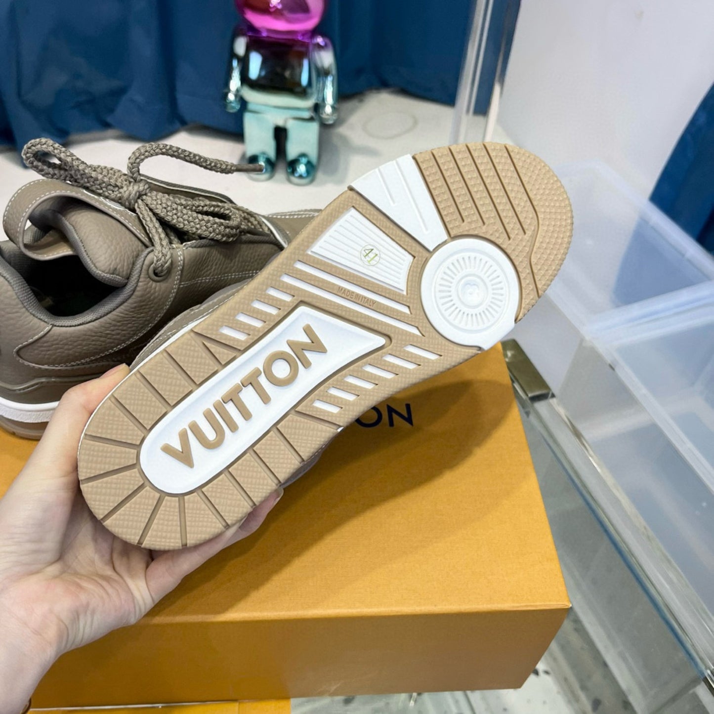 Tenis LV Skate Bege
