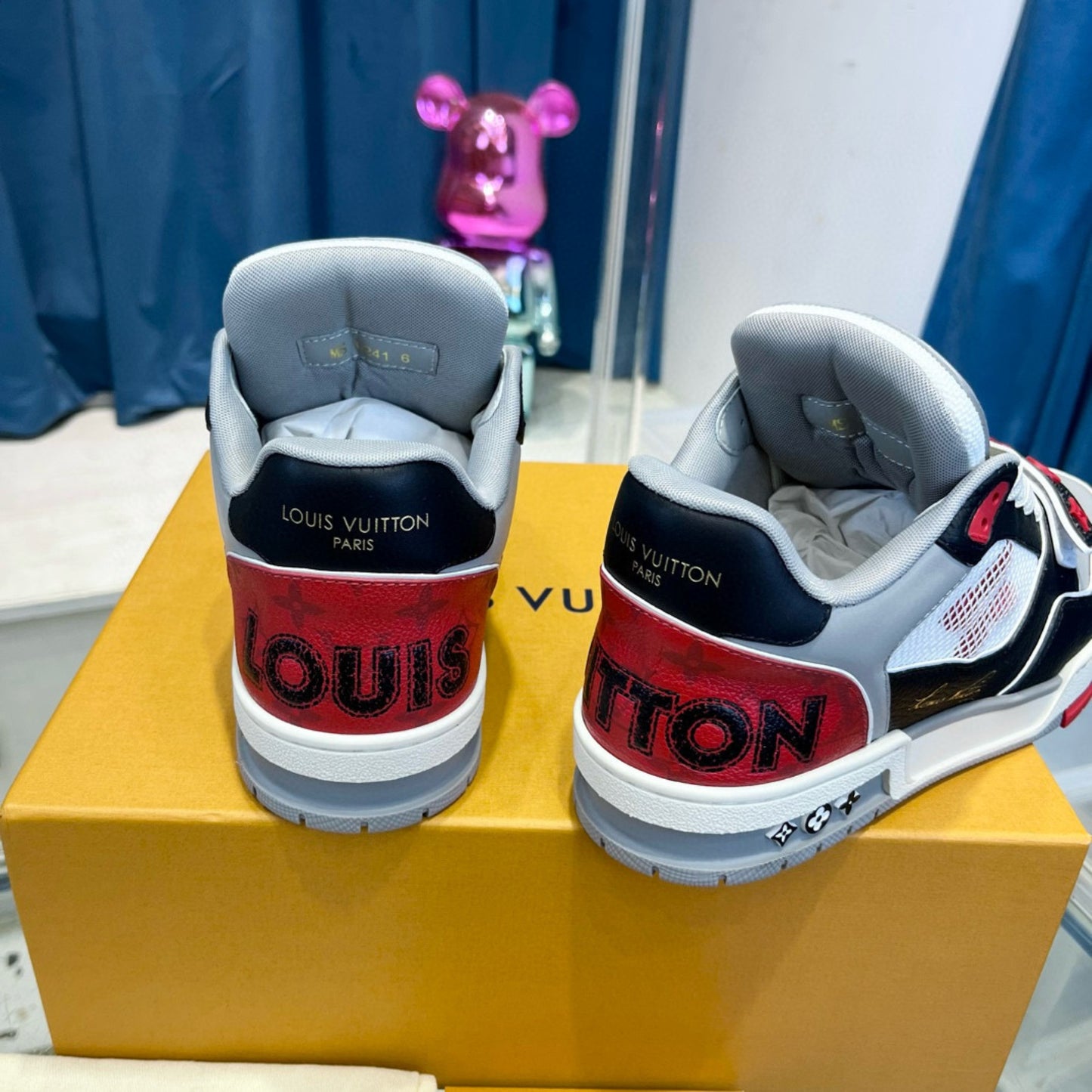 Tênis Lv Trainer Vermelho com Preto