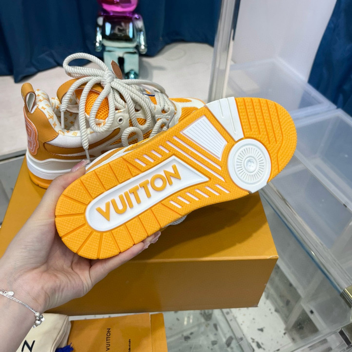 Tênis LV Skate Amarelo
