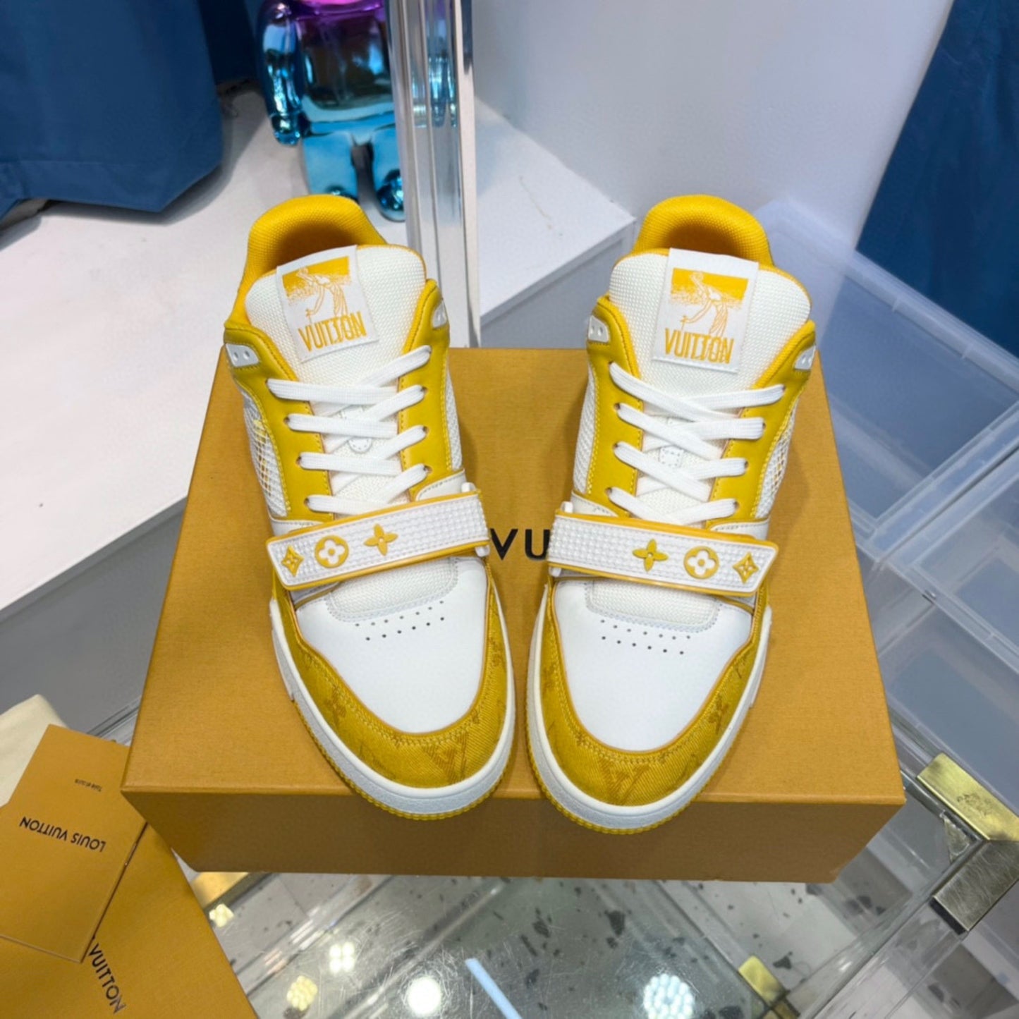 Tênis Lv Trainer Amarelo