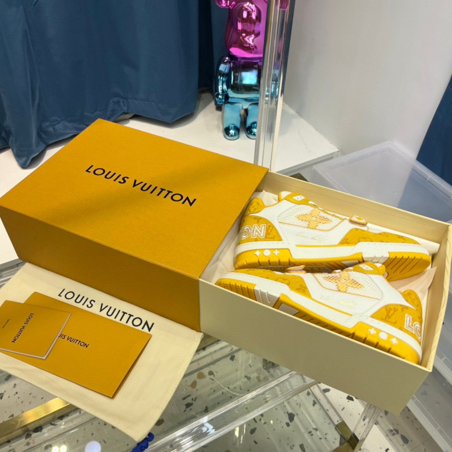 Tênis Lv Trainer Amarelo