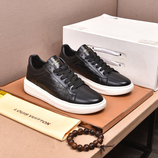 Tênis LV Beverly Hills Couro com detalhes