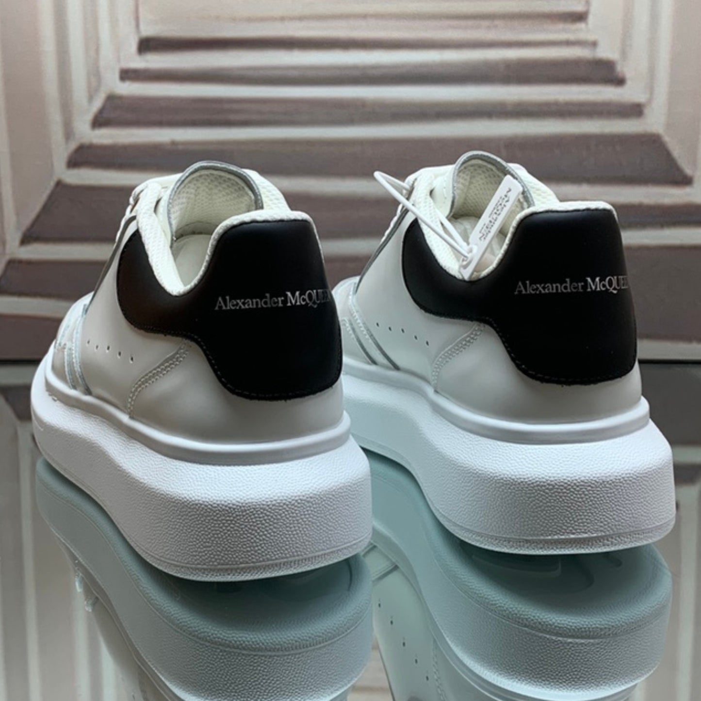 Tênis A Mcq Oversized Couro Branco #3