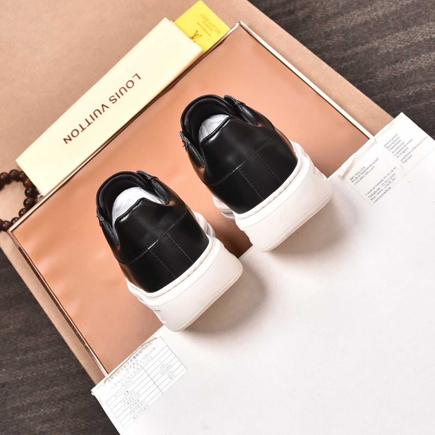 Tênis LV Beverly Hills Couro com detalhes