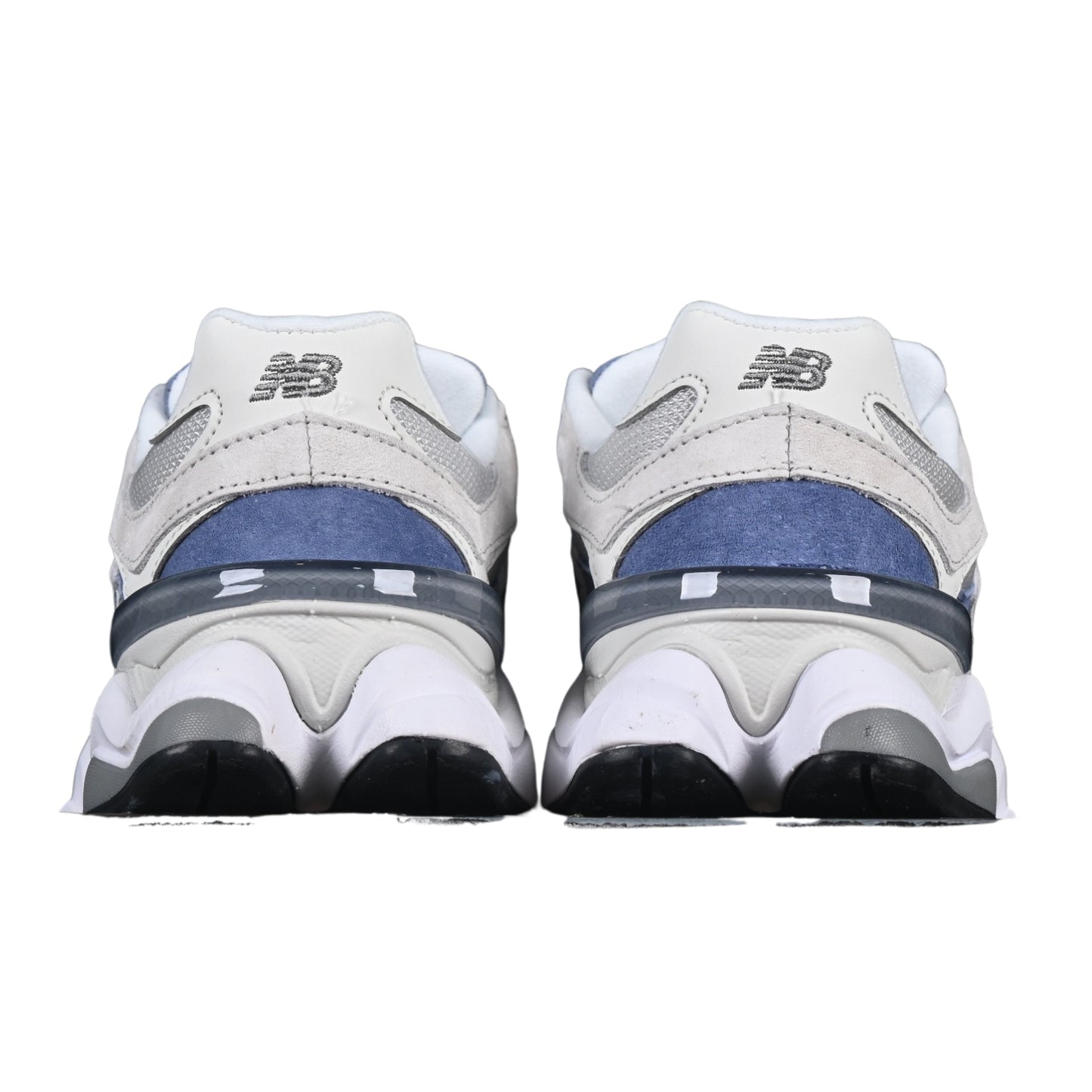 Tênis NB 9060 Camurça Cinza com azul claro e Off White