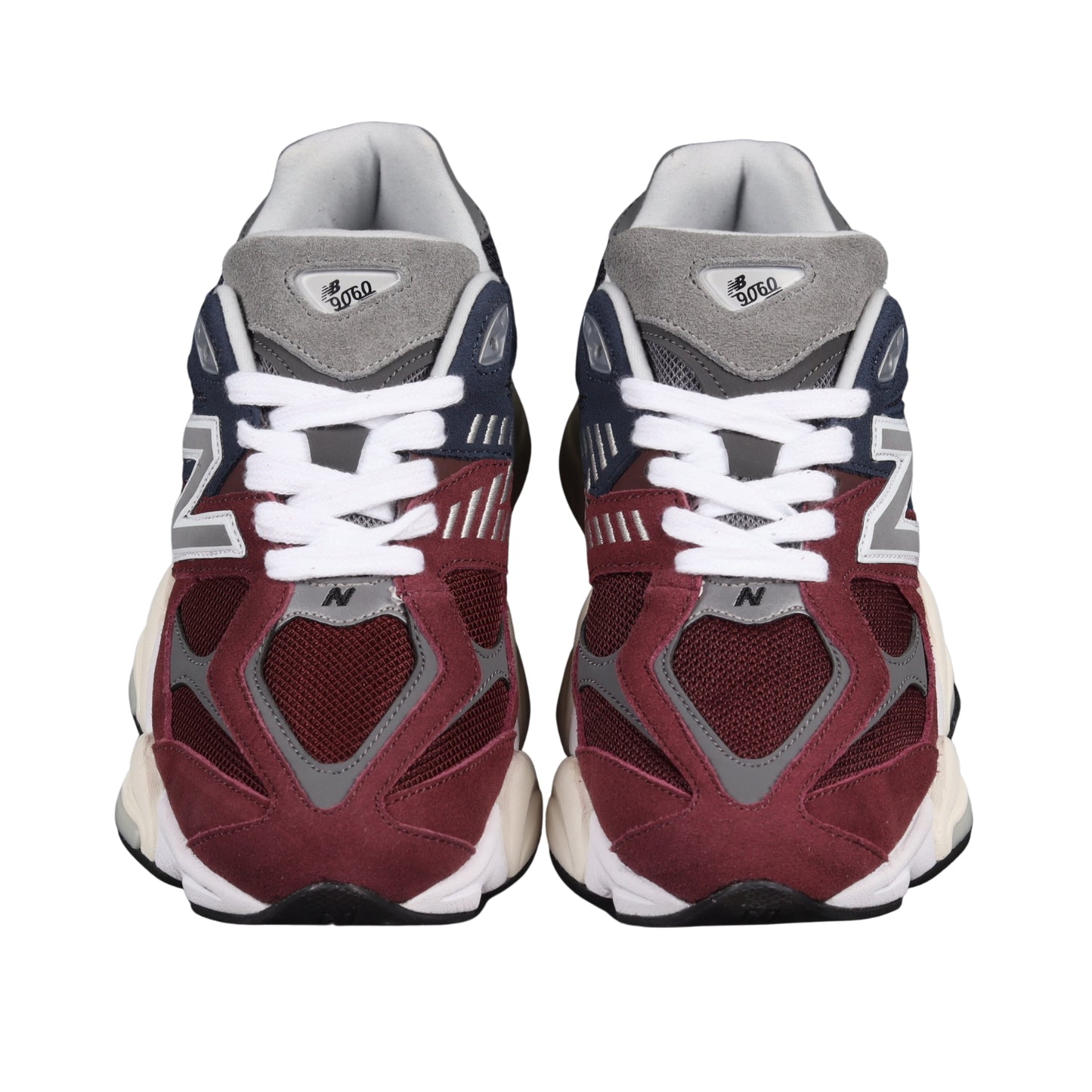Tênis NB 9060 Camurça Vermelho com azul escuro e Off White
