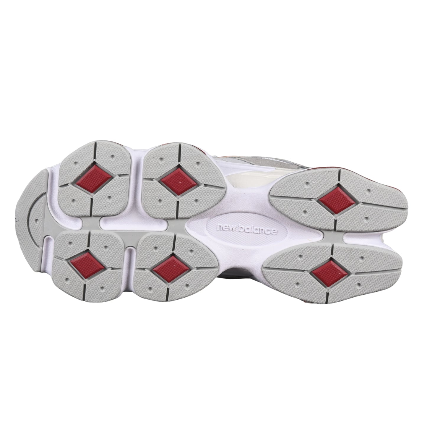 Tênis NB 9060 Boston College Cinza com Branco e vermelho