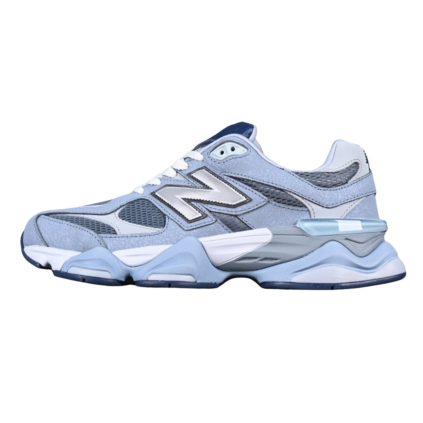 Tênis NB 9060 Azul com Azul claro e Detalhes no couro