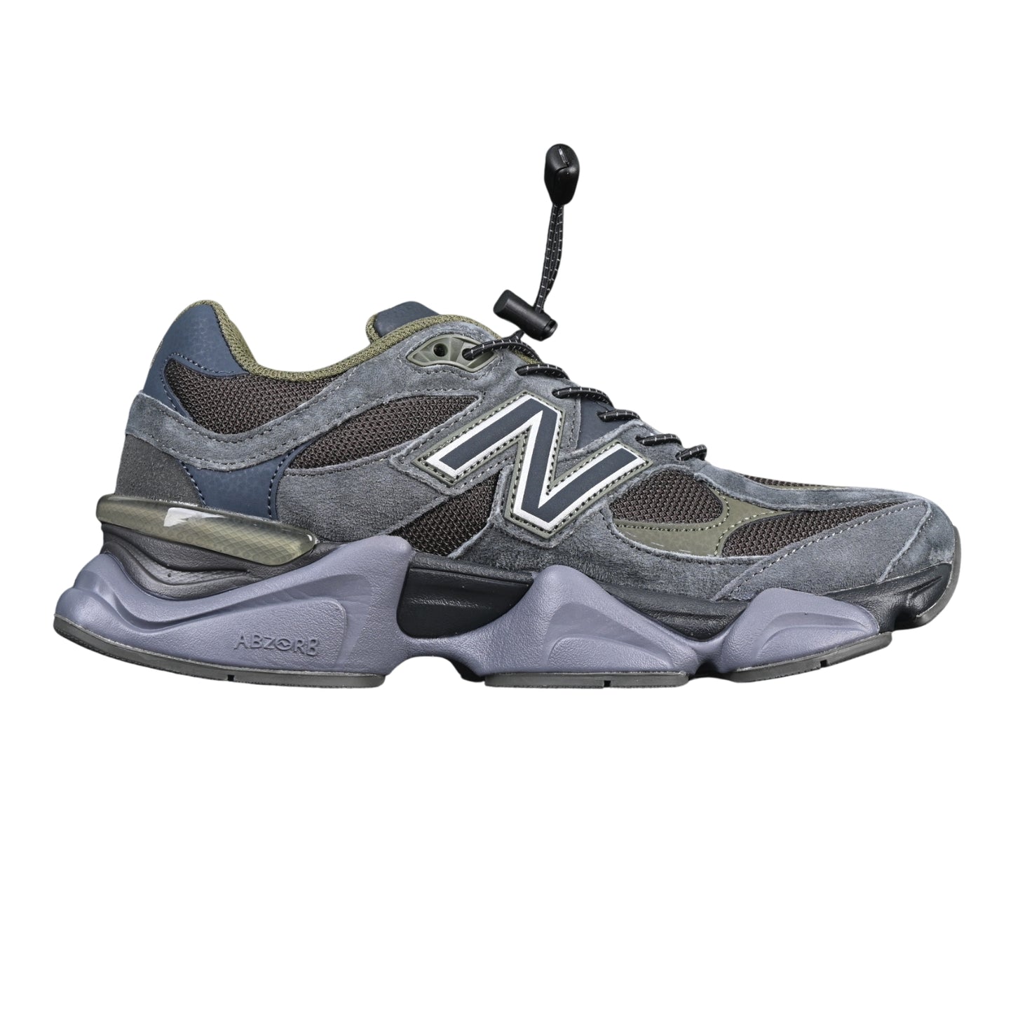 Tênis NB 9060 Camurça Azul com Verde Militar