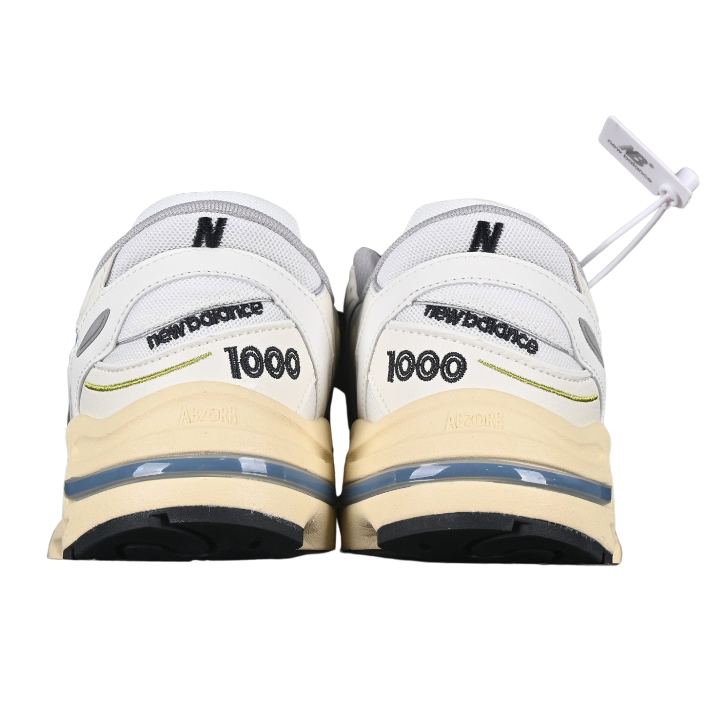 Tênis NB 1000 Branco com Azul e Amarelo