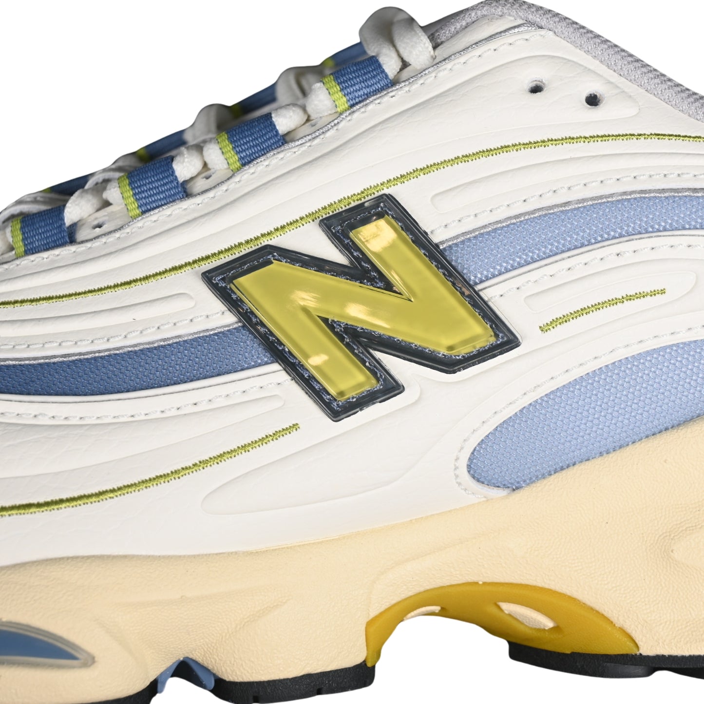 Tênis NB 1000 Branco com Azul e Amarelo