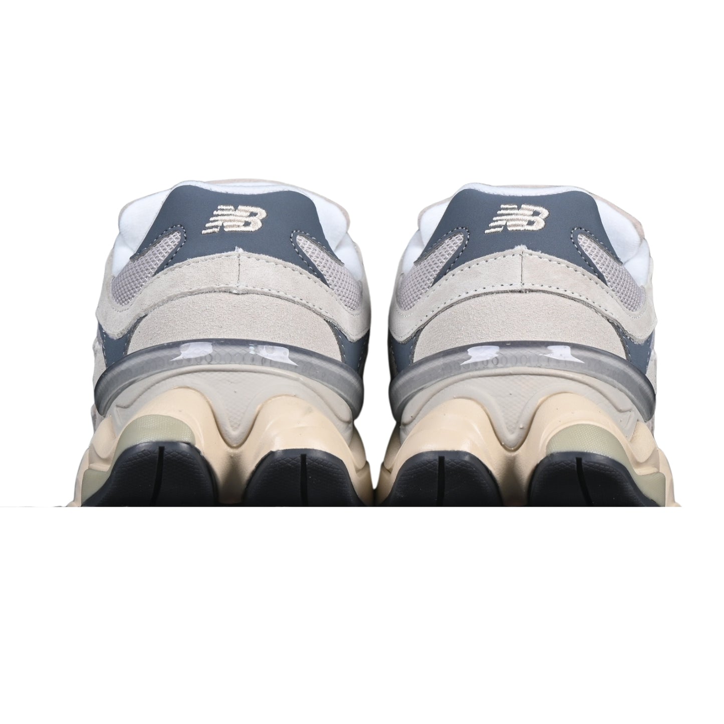 Tênis NB 9060 Camurça Bege Azul e Branco