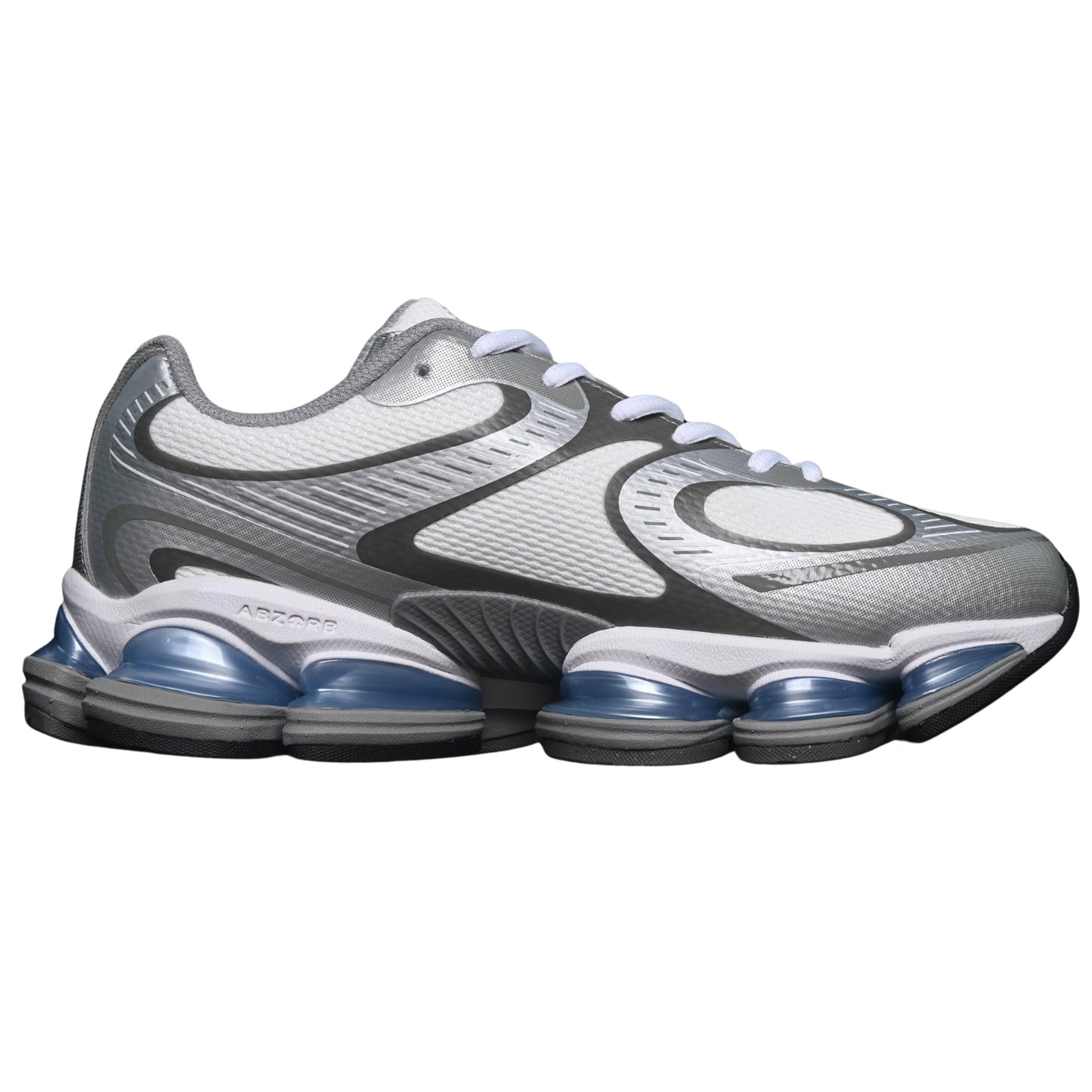 Tênis NB 2000 Branco com Cinza e Azul