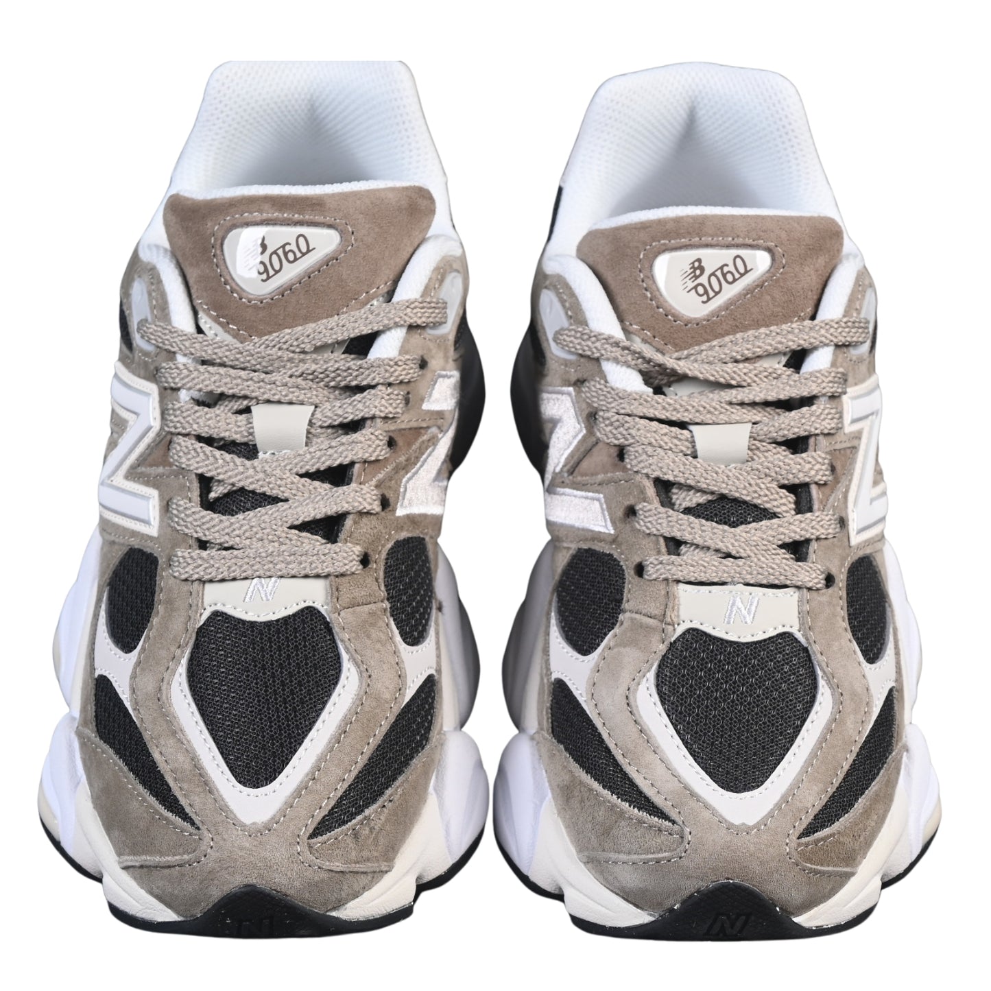 Tênis NB 9060 Camurça Marrom claro com Preto e Bege