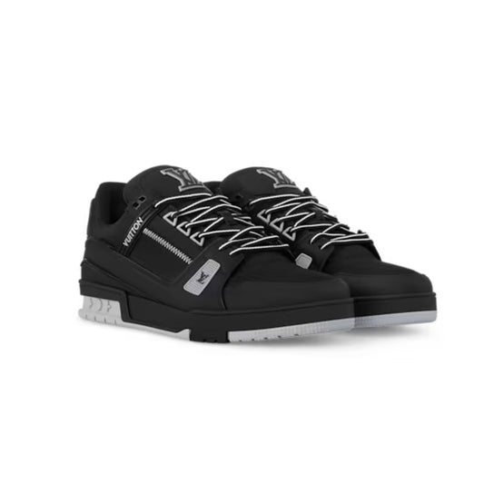Sneaker LV Trainer Preto com preto e cinza