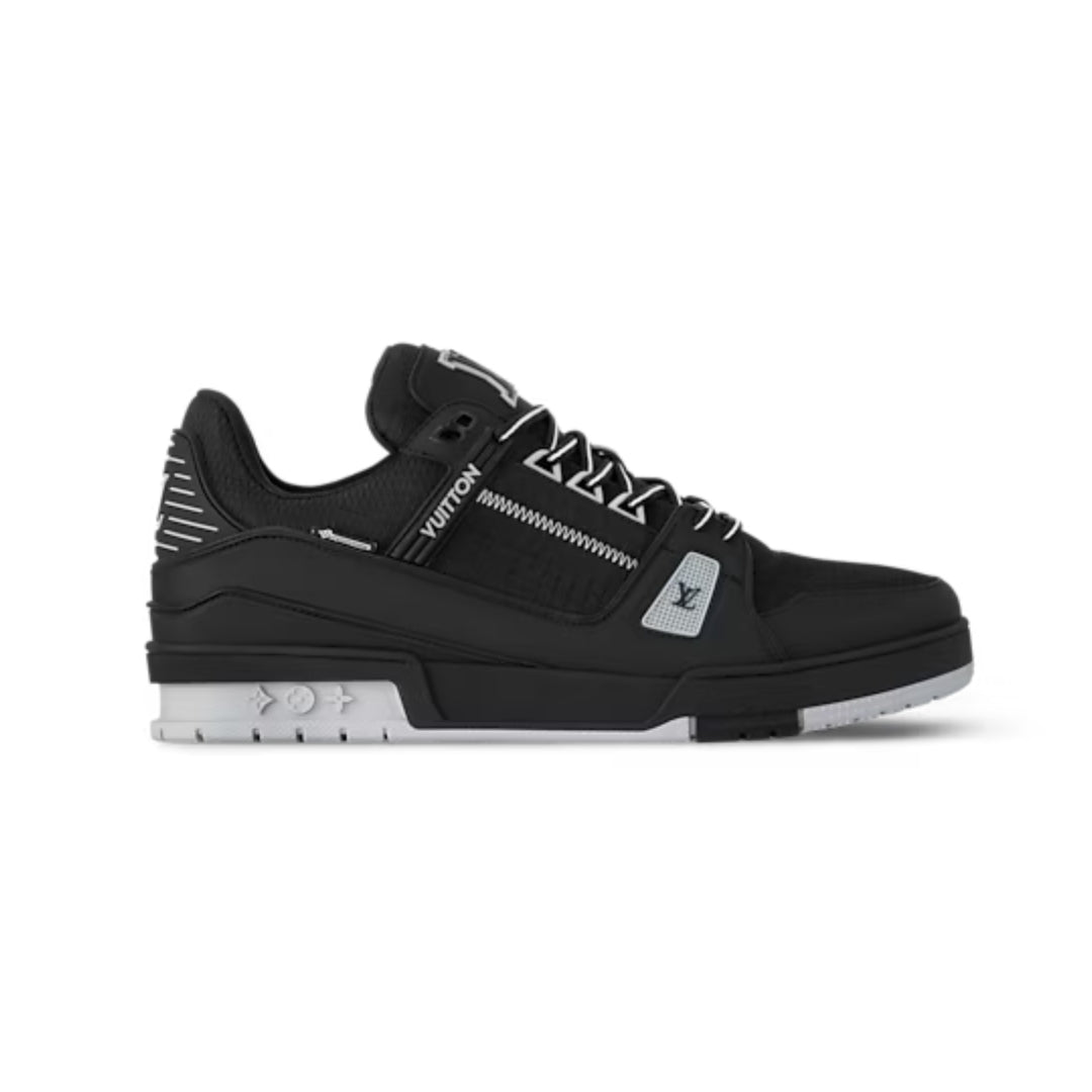 Sneaker LV Trainer Preto com preto e cinza