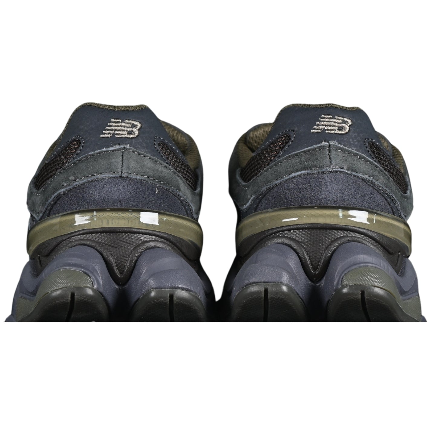 Tênis NB 9060 Camurça Azul escuro com Verde militar